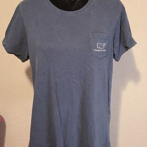 Vineyard Vines Navy Blue Pocket T-Shirt Size Large